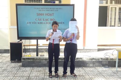 Sinh hoạt câu lạc bộ em yêu Khoa học Tự nhiên